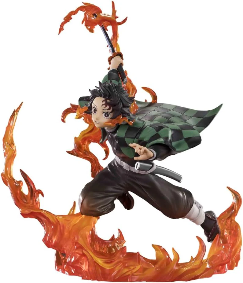 Demon Slayer Kimetsu No Yaiba 8 Inch Statue Figure FiguartsZERO - Tanjiro Kamado Kyojuro Rengoku's Sword Guard ver. - Image 2
