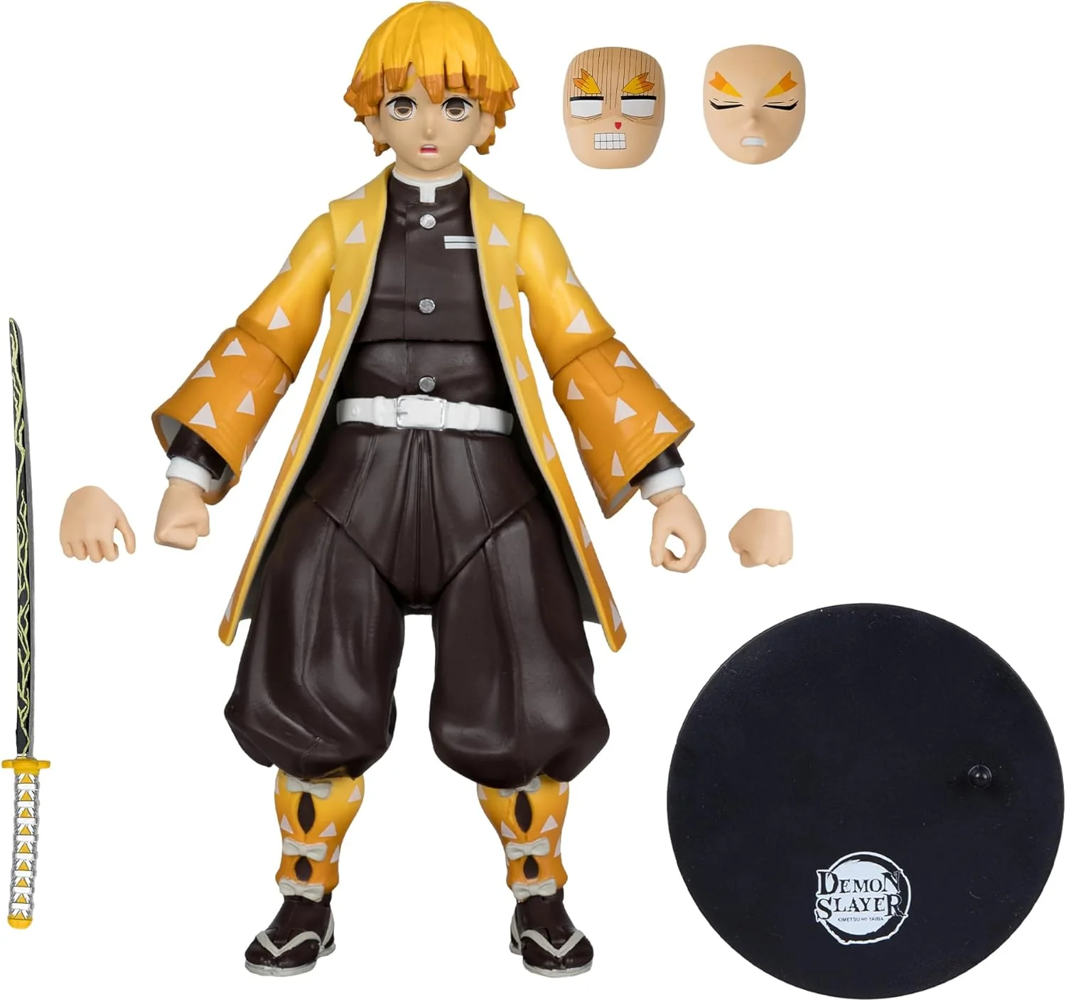 Demon Slayer Kimetsu No Yaiba 7 Inch Action Figure Wave 7 Exclusive - Zenitsu Agatsuma (Season 3) Red Platinum - Image 2