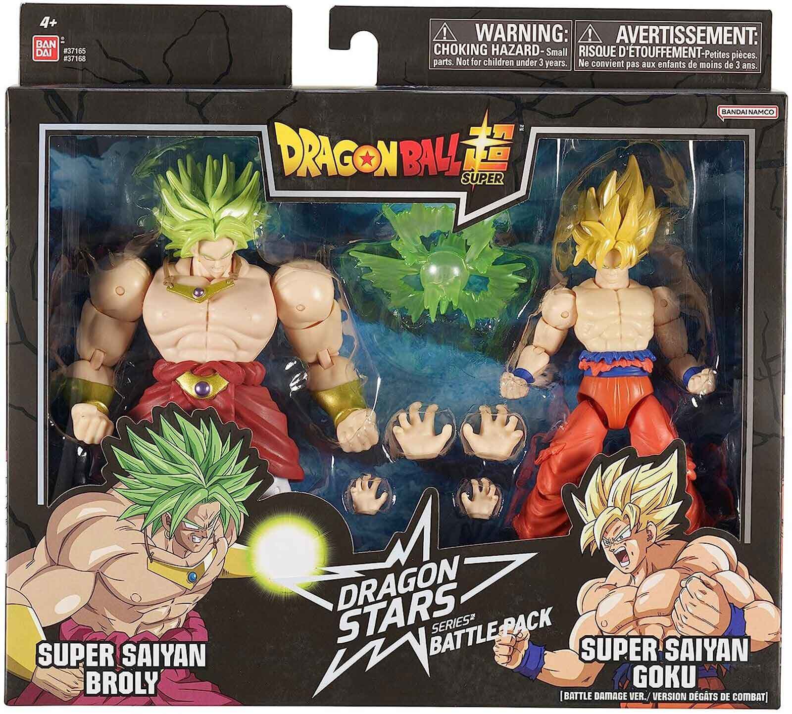 Dragonball Super 6 Inch Action Figure Dragon Stars 2-Pack - SS Blue Goku vs SS Broly
