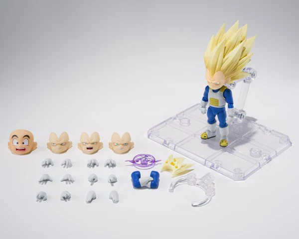 Dragonball Daima 3.75 Inch Action Figure S.H. Figuarts Exclusive - Super Saiyan 3 Vegeta Mini - Image 3