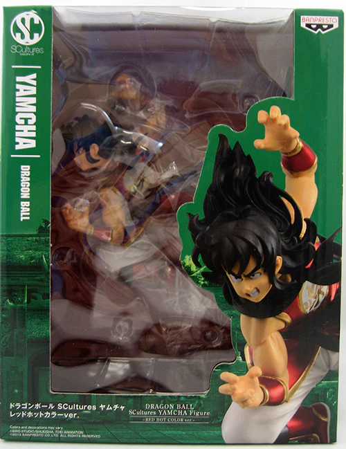 Dragonball 4 Inch Static Figure Scultures Series - Yamcha Red Hot Version - Image 2