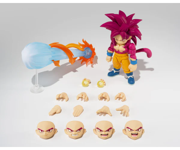Dragonball Super Daima 5 Inch Action Figure S.H. Figuarts Exclusive - Super Saiyan 4 Son Goku Mini - Image 2