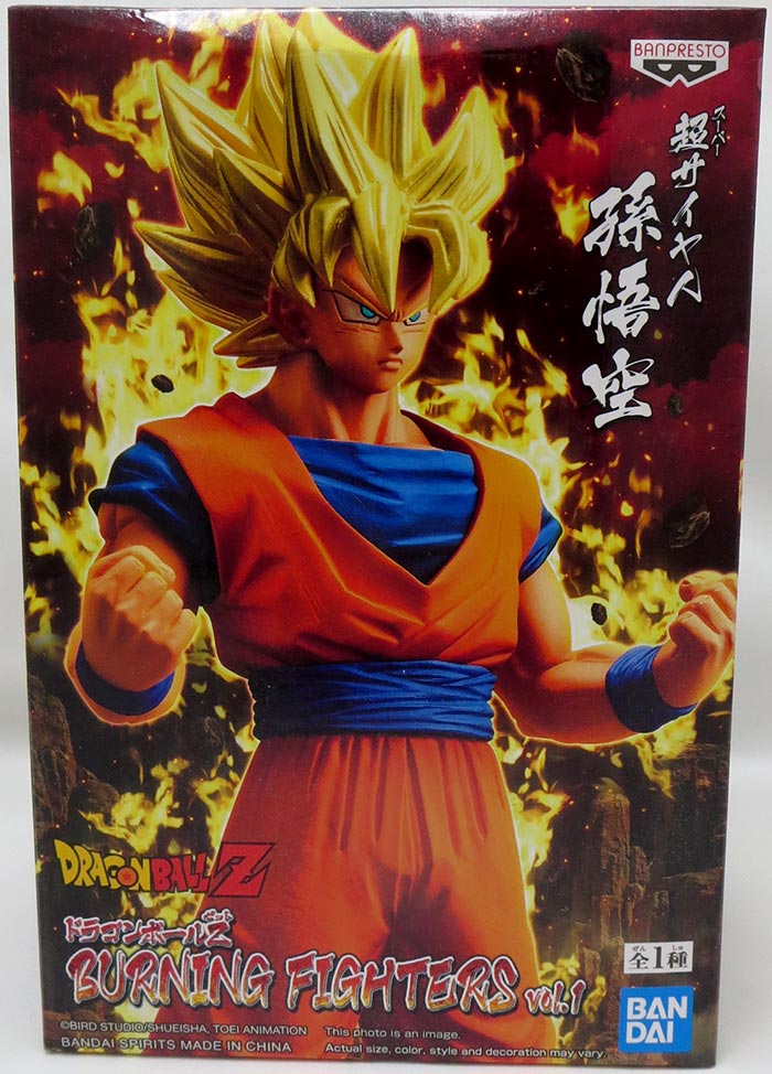 Dragonball Z 7 Inch Static Figure Burning Fighters - Goku V1 (Shelf Wear Packaging) - Image 2