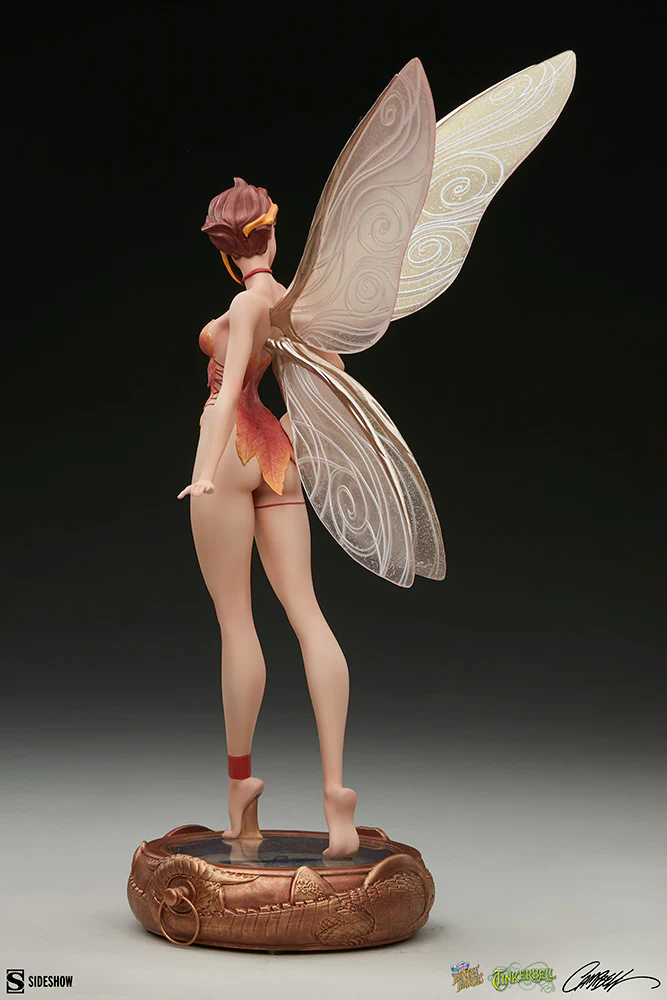 Fairytale Fantasies 12 Inch Statue Figure J. Scott Campbell - Tinkerbell (Fall Variant) Sideshow 2005054 - Image 4