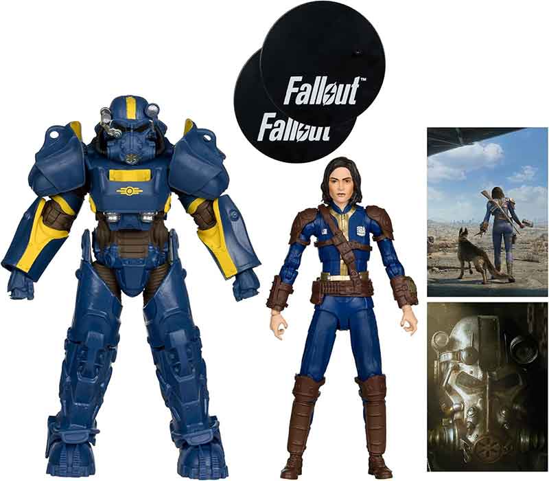 Fallout 7 Inch Action Figure 2-Pack - T-60 Vault Tec and Sole Survivor - Image 2