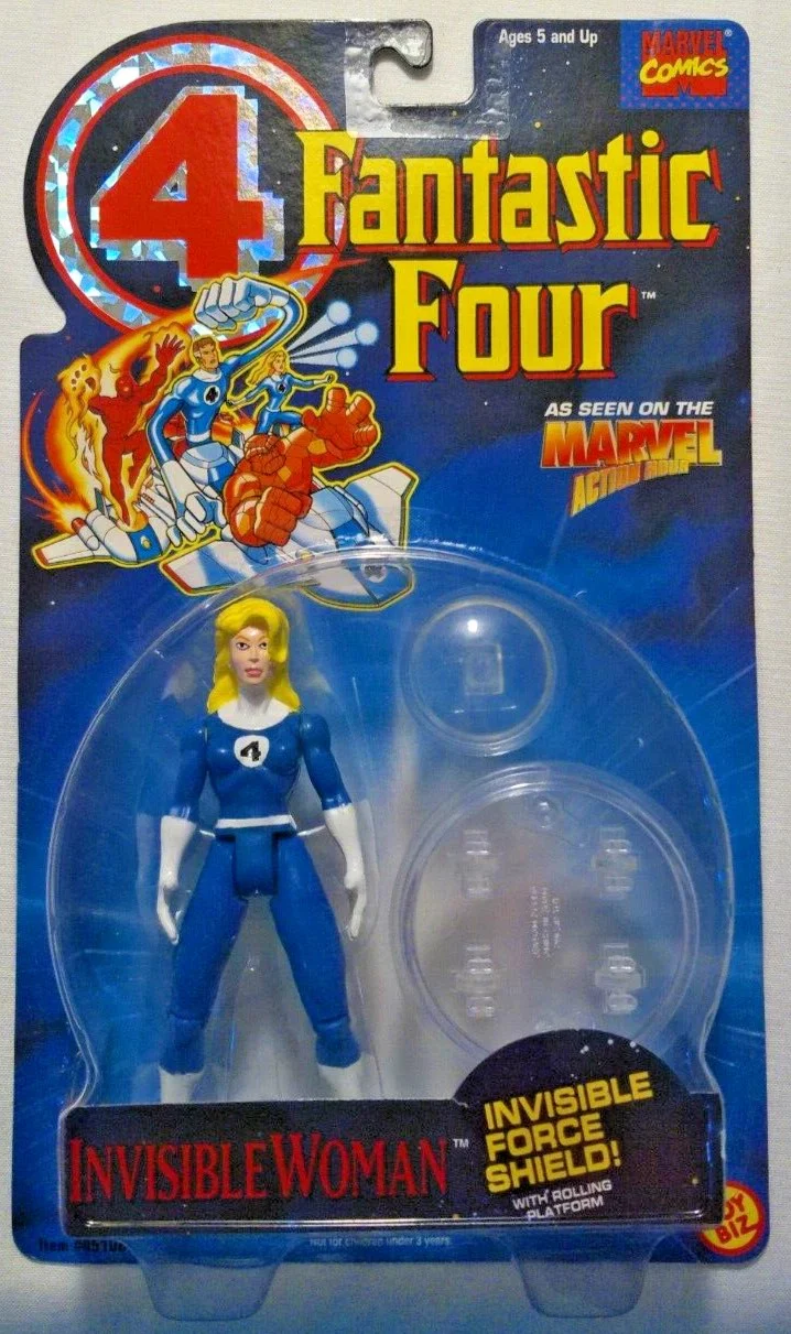 Fantastic Four Vintage 5 Inch Action Figure - Invisible Woman with Force Shield