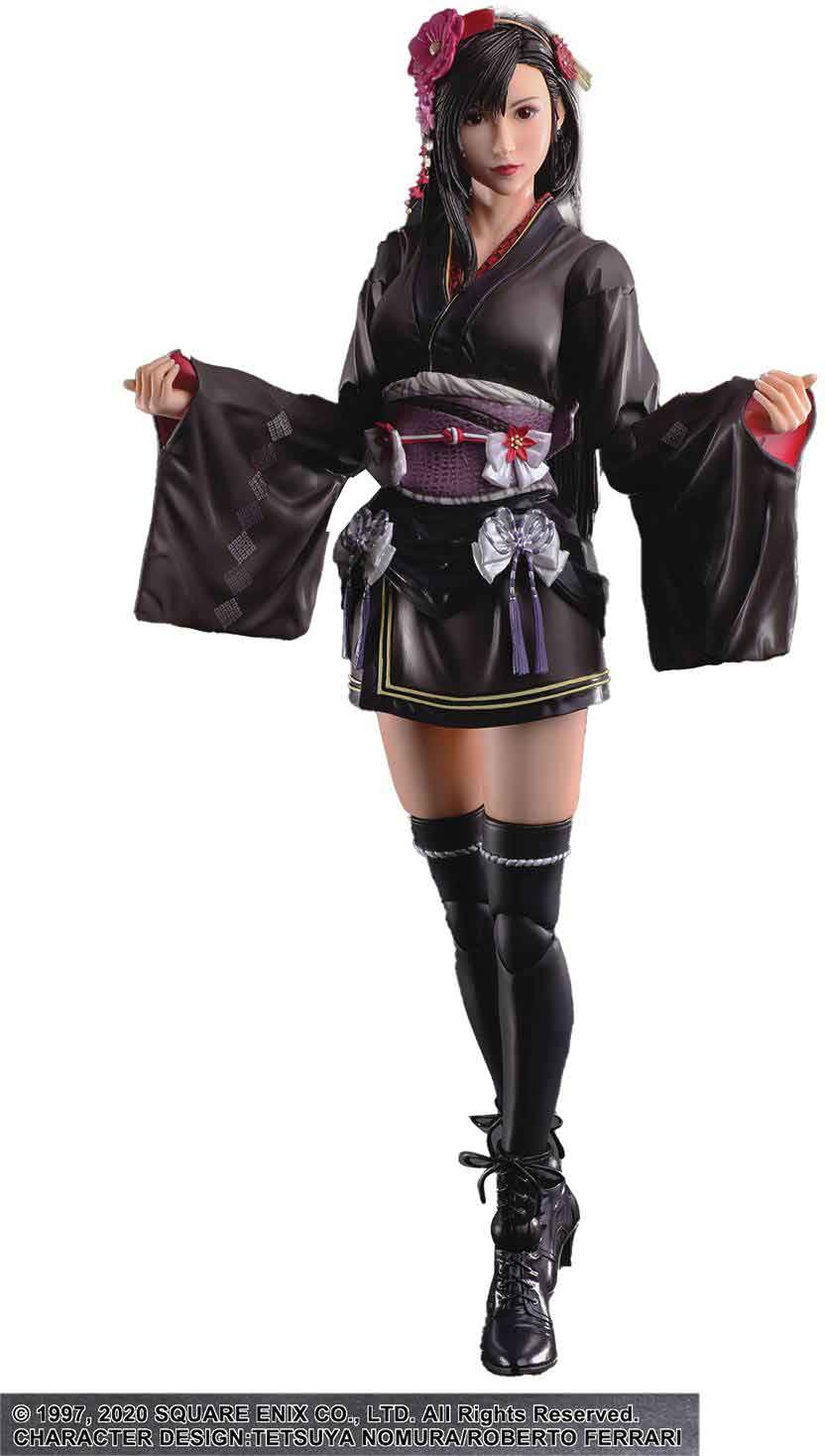 Final Fantasy FFVII Remake 8 Inch Action Figure Play Arts Kai - Tifa Lockhart Exotic Dress - Image 3