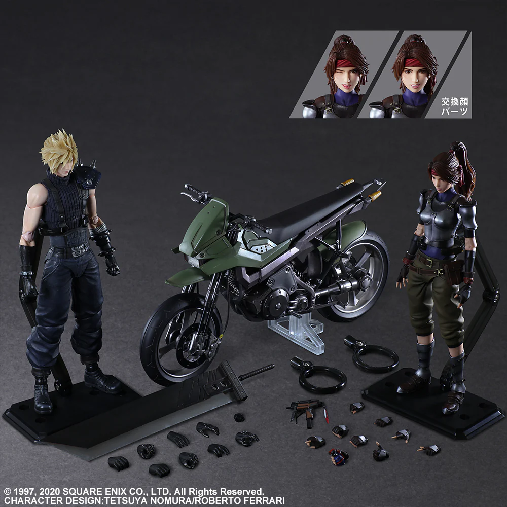 Final Fantasy VII 10 Inch Action Figure Play Arts Kai - Jessie with Cloud & Motorcycle Set - Image 2