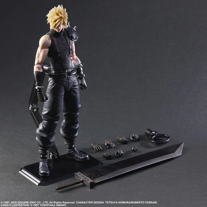 Final Fantasy VII Remake Play Arts Kai 10 Inch Action Figure - Cloud Strife - Image 2