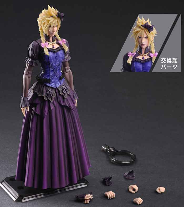 Final Fantasy VII Remake 10 Inch Action Figure Play Arts Kai - Cloud Strife Dress - Image 2