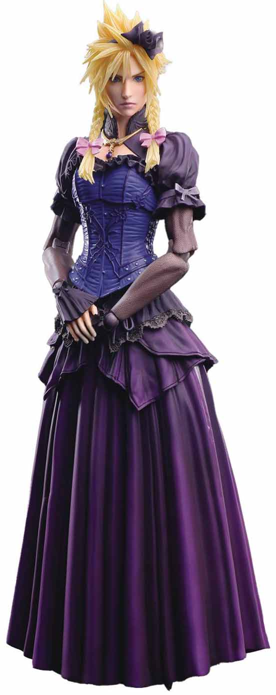 Final Fantasy VII Remake 10 Inch Action Figure Play Arts Kai - Cloud Strife Dress - Image 3