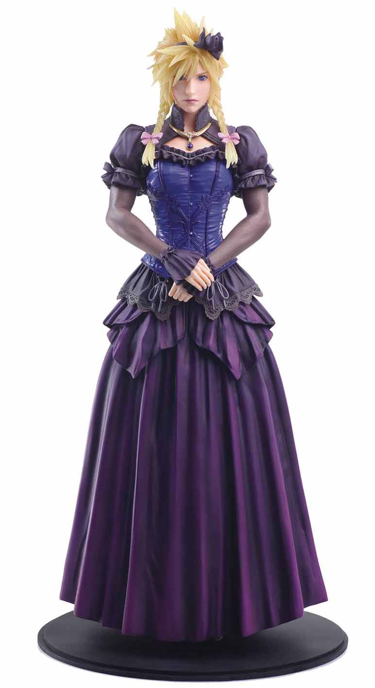 Final Fantasy VII Remake 8 Inch Statue Figure Static Arts - Cloud Strife Dress - Image 2