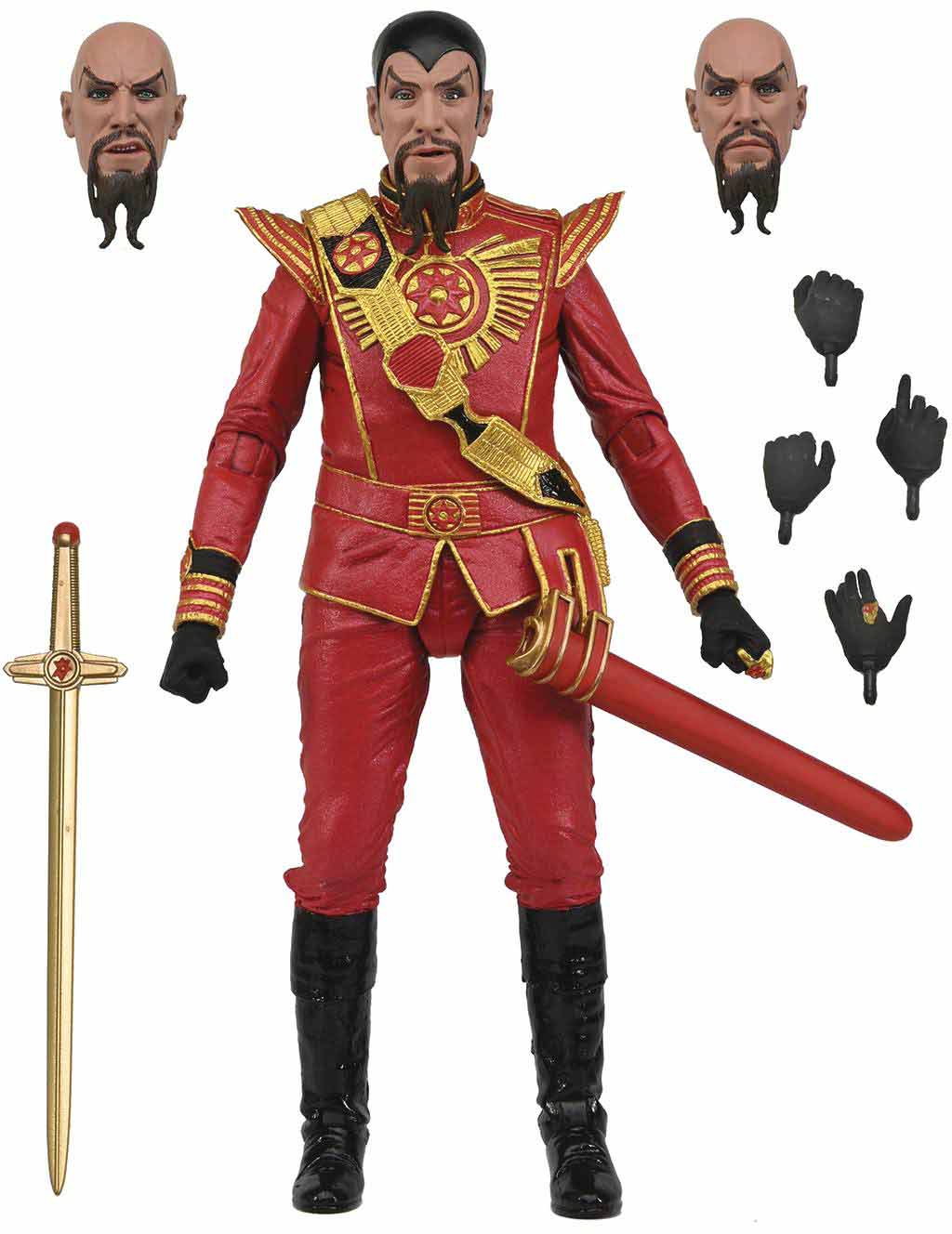 Flash Gordon 7 Inch Action Figure Ultimate - Ming (Red Military) - Image 2