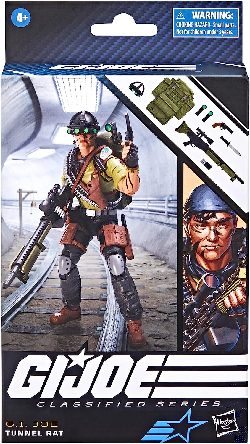 G.I. Joe Classified 6 Inch Action Figure Wave 14 - Tunnel Rat #83 (Sub-Standard Packaging)