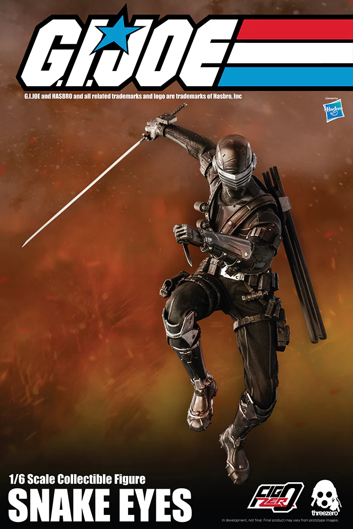 G.I. Joe Collectible 12 Inch Action Figure 1/6 Scale - Snake Eyes - Image 3