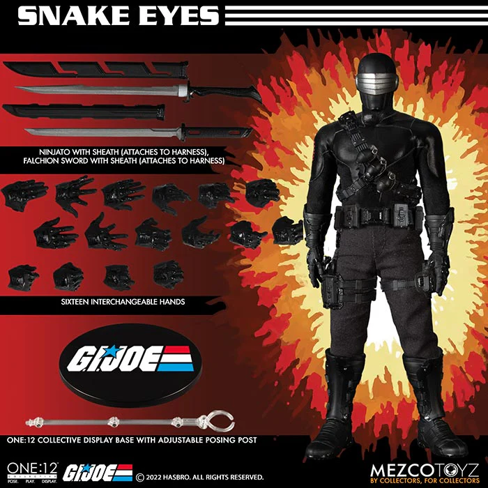G.I. Joe 6 Inch Action Figure One-12 Collective - Snake Eyes - Image 2
