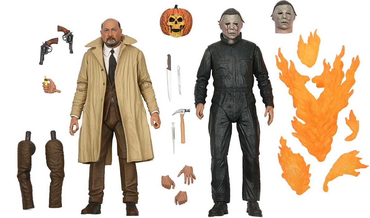 Halloween 7 Inch Action Figure Ultimate 2-Pack - Michael Myers and Dr Loomis - Image 2