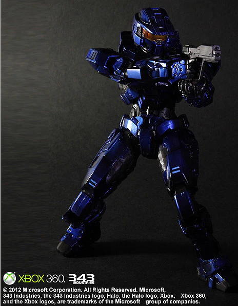 Halo Universe 8 Inch Action Figure Kai Series - Mark V Blue Spartan