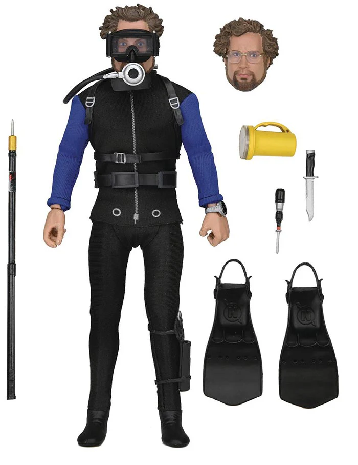 Jaws 8 Inch Action Figure Clothed Series - Shark Cage Hooper - Image 2