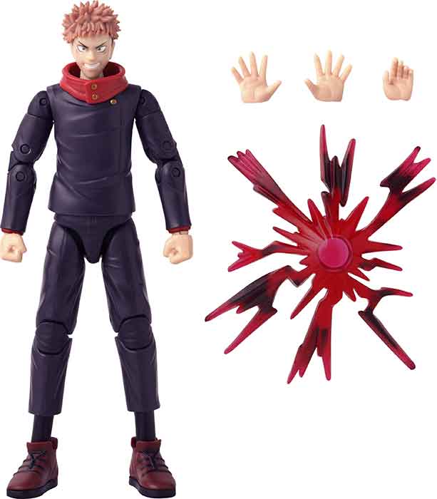 Jujutsu Kaisen 6 Inch Action Figure Anime Heroes - Yuji Itadori Black Flash - Image 2