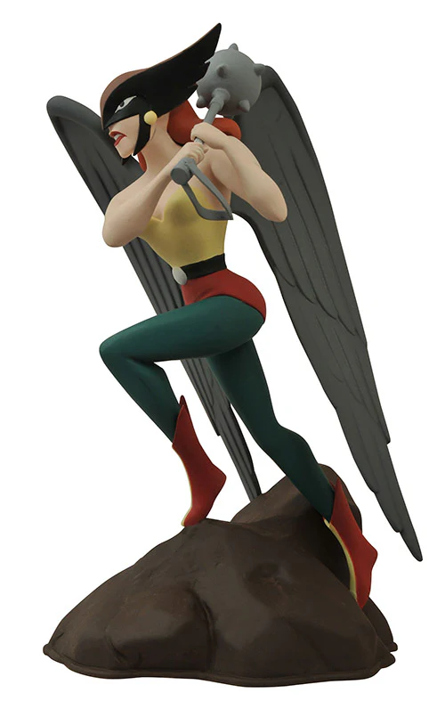 DC Gallery Femme Fatales 9 Inch PVC Statue Justice League Animated Series - Hawkgirl (Shelf Wear Packaging) - Image 2