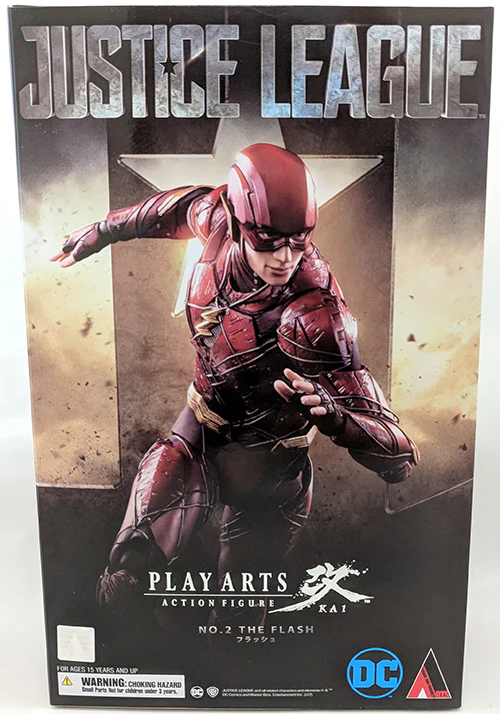 Justice League Movie 10 Inch Acton Figure Play Arts Kai - The Flash (Shelf Wear Packaging) - Image 2
