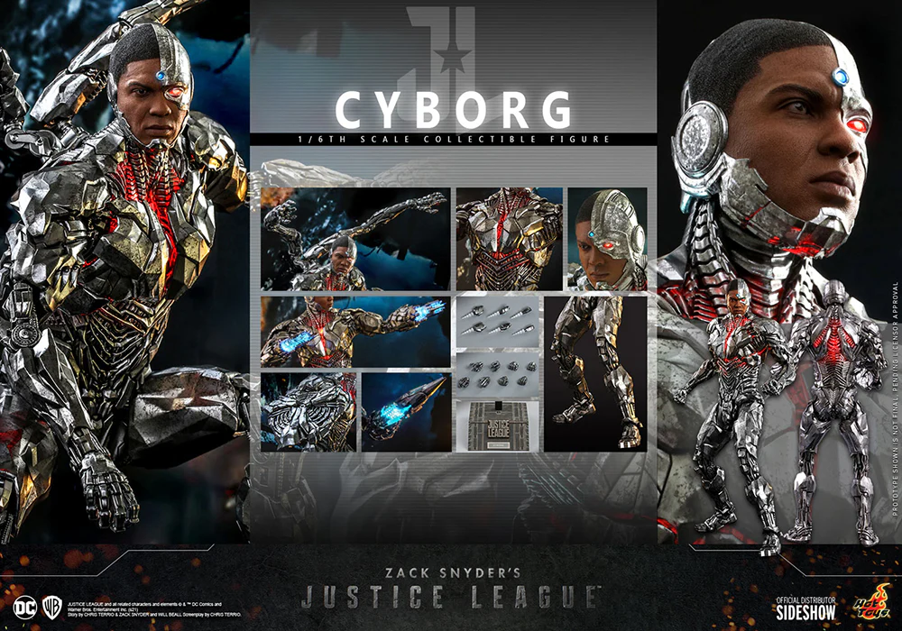 Justice League Snyder Cut 12 Inch Action Figure 1/6 Scale - Cyborg Hot Toys 903120 - Image 2
