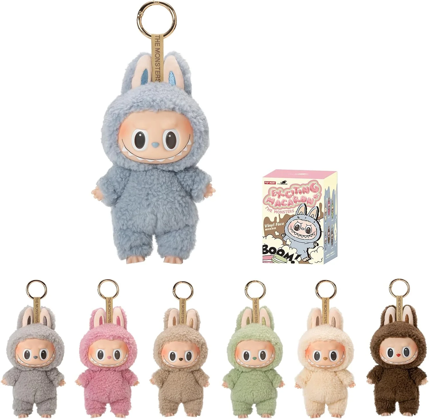 Labubu The Monsters 6 Inch Plush Figure Exciting Macarons - Vinyl Face Plush Pendant Blind Box (Authentic)