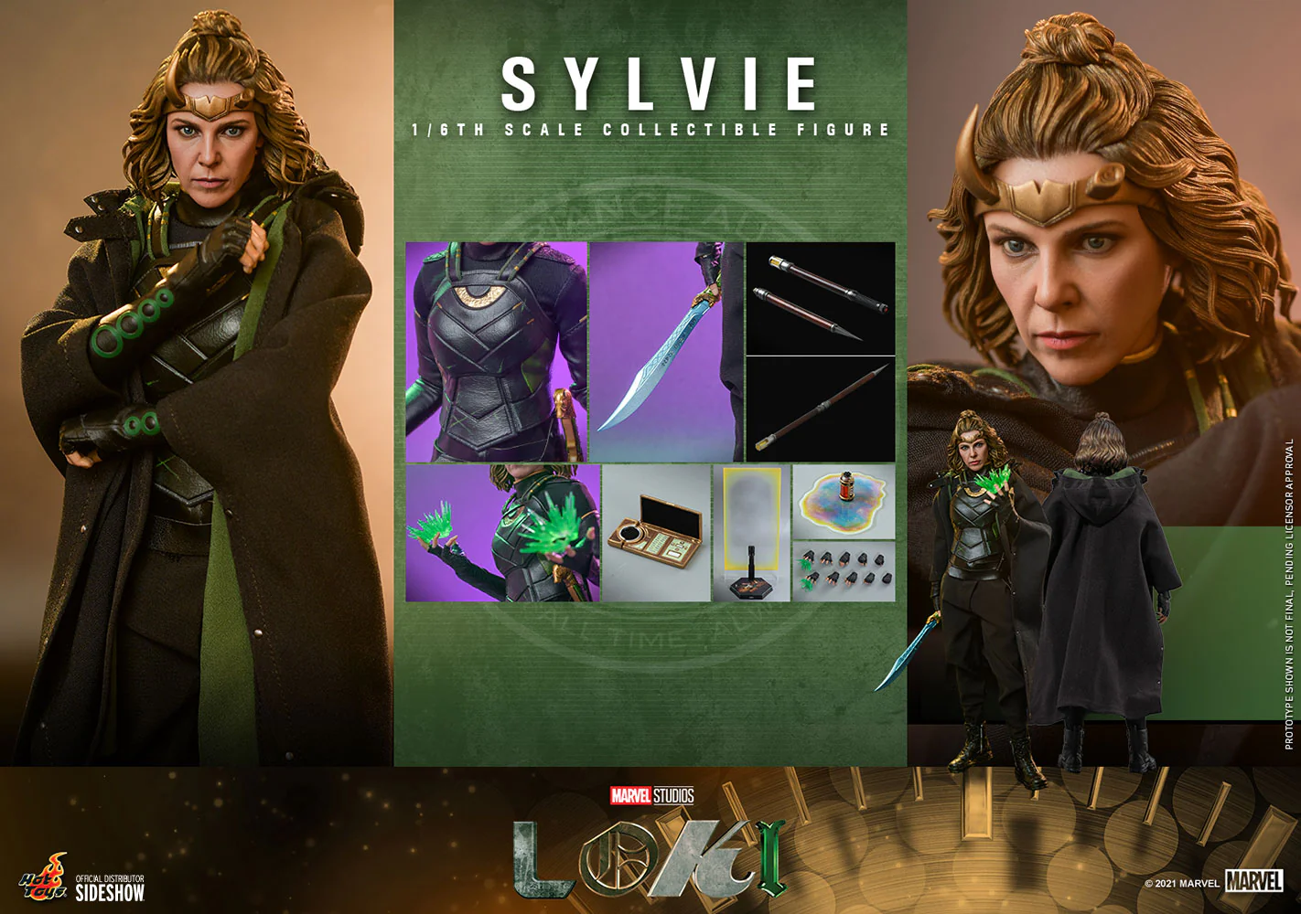 Loki 11 Inch Action Figure 1/6 Scale - Sylvie Hot Toys 909394 - Image 2