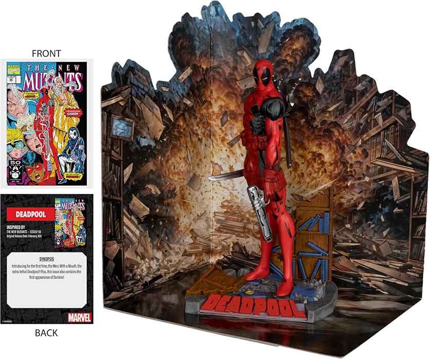 Marvel Collectible 7 Inch Statue Figure 1/10 Sale Posed Scene - Deadpool (The New Mutants #98) - Image 2