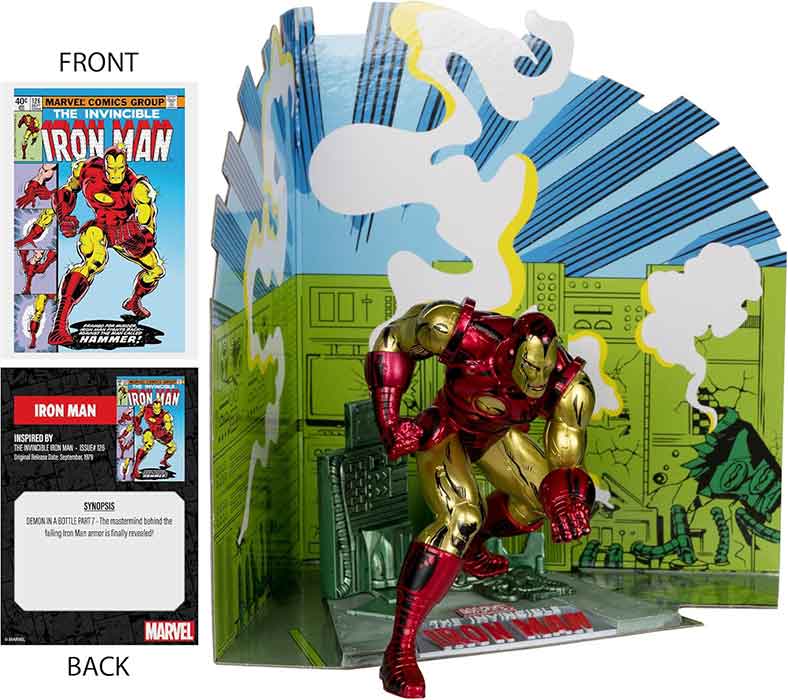 Marvel Collectible 7 Inch Statue Figure 1/10 Sale Posed Scene - Iron Man (The Invincible Iron Man #126) - Image 2