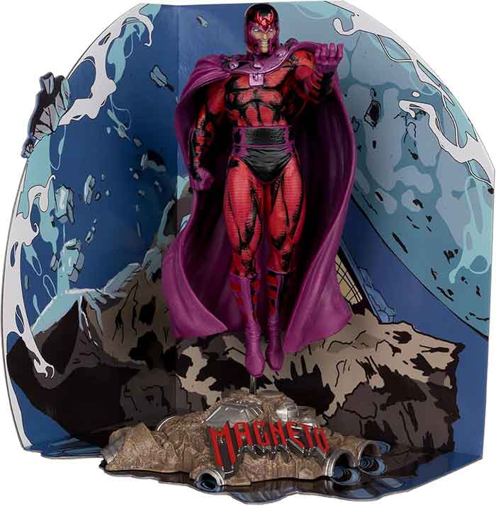 Marvel Collectible 7 Inch Statue Figure 1/10 Scale Posed Scene - Magneto (X-Men #1) - Image 2