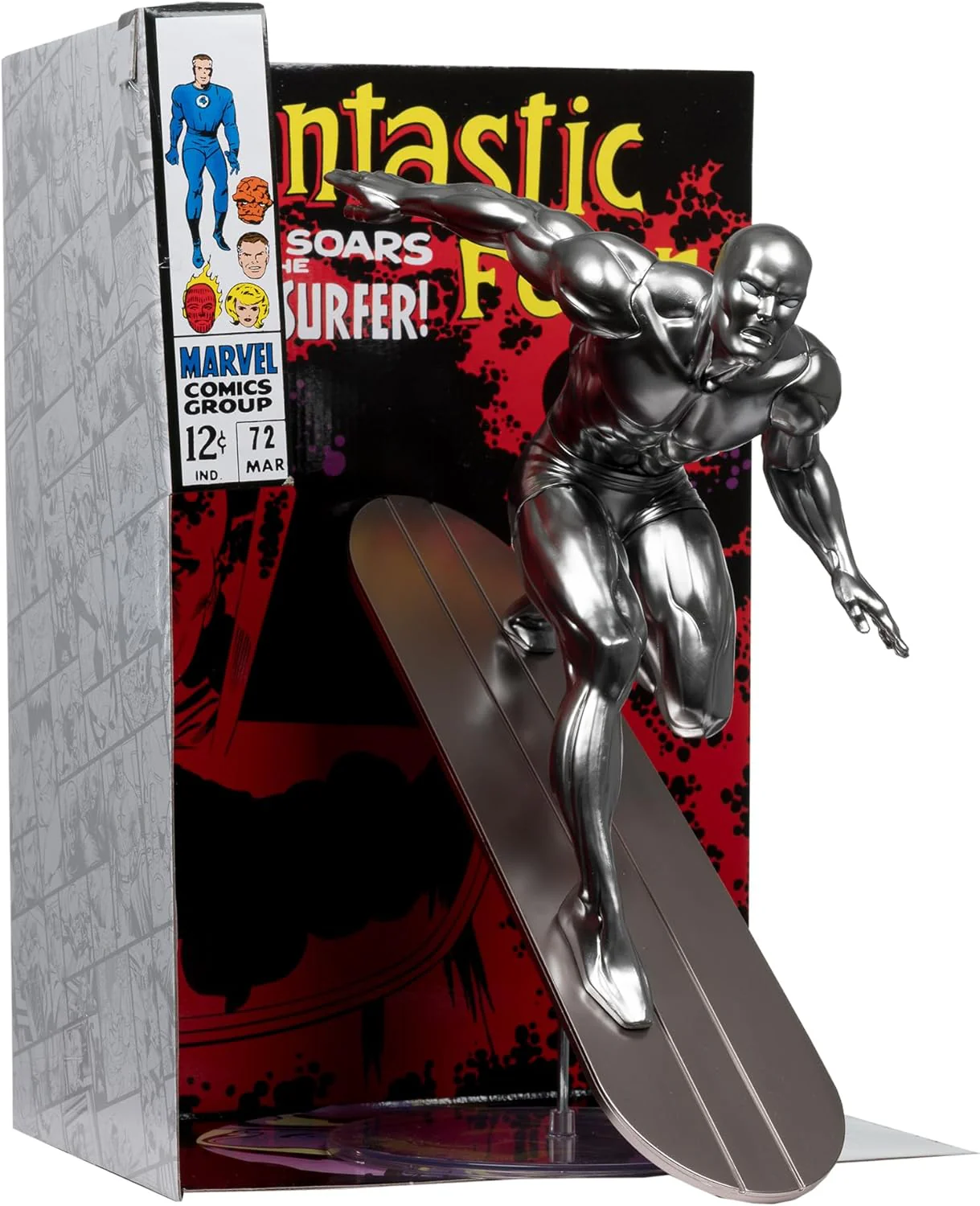 Marvel Collectible 6 Inch Static Figure 1/6 Scale Posed Scene - Silver Surfer - Image 2