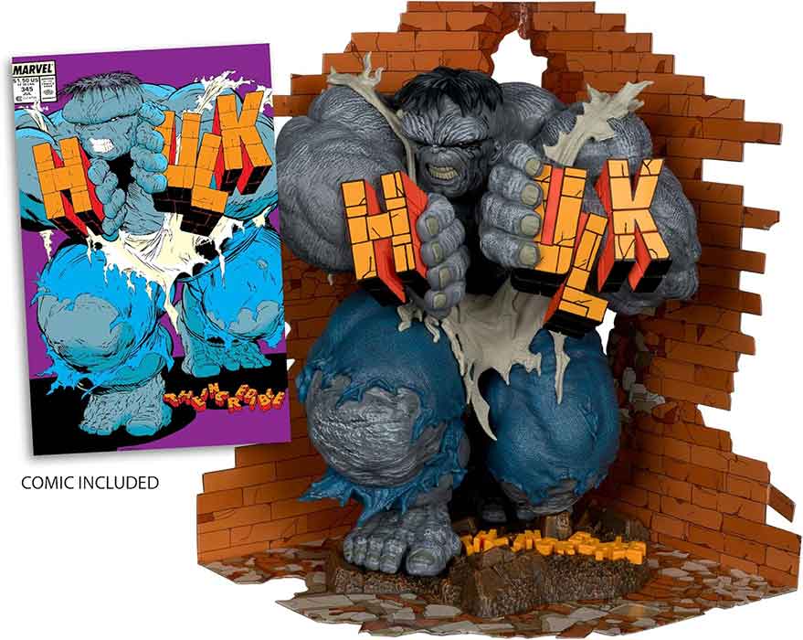 Marvel Collectible 12 Inch Statue Figure 1/6 Scale Posed Scene - The Incredible Hulk #345 - Image 2
