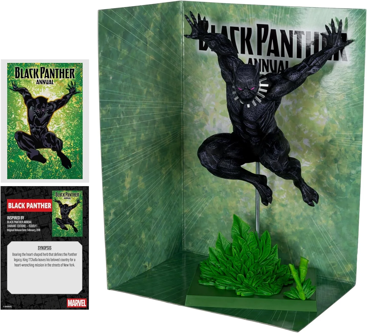 Marvel Collectible 12 Inch Statue Figure 1/6 Scale Posed - Black Panther - Image 2