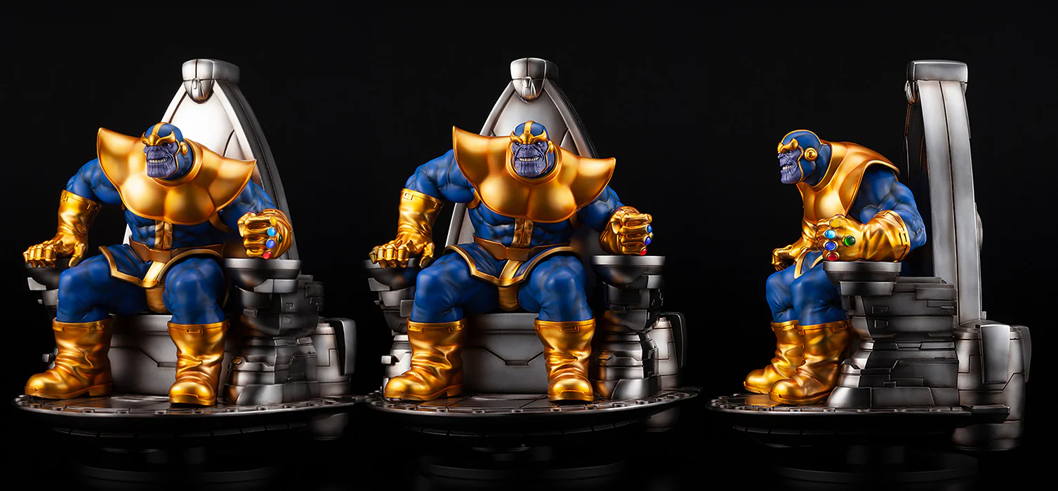 Marvel Collectible Statue Figure Fine Art - Thanos On Space Throne - Image 2