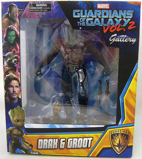 Marvel Gallery 10 Inch Statue Figure Guardians Of The Galaxy Vol 2 - Drax & Baby Groot - Image 2