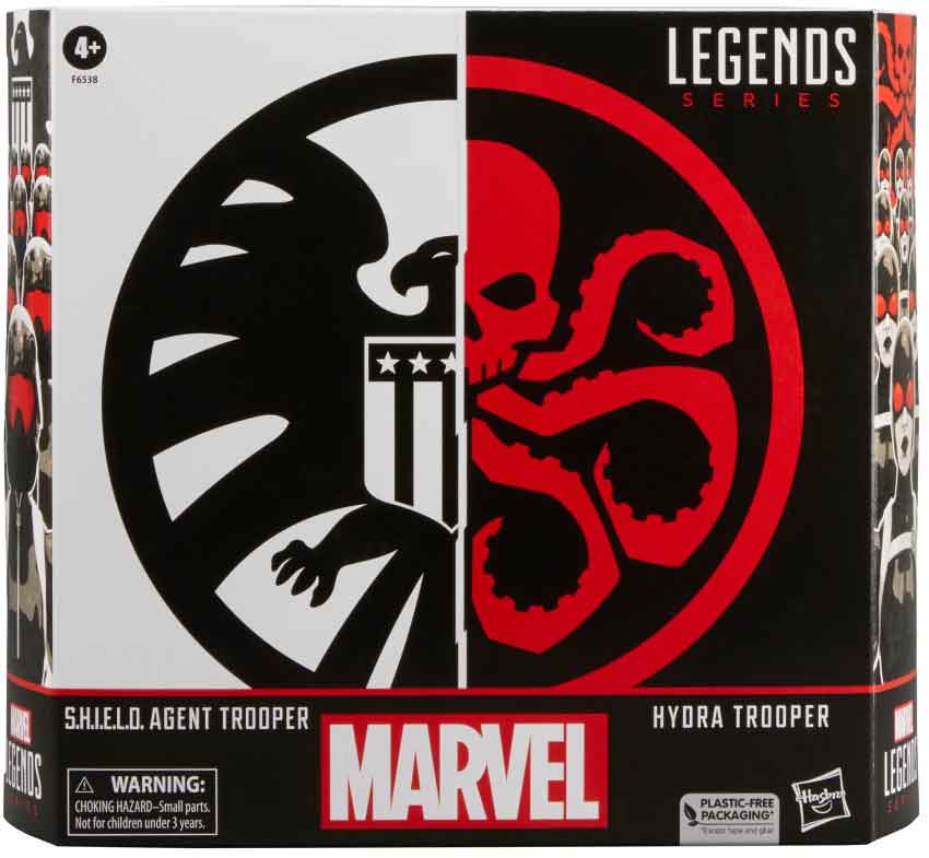 Marvel Legends 6 Inch Action Figure 2-Pack - S.H.I.E.L.D. Agent Trooper and Hydra Trooper - Image 2