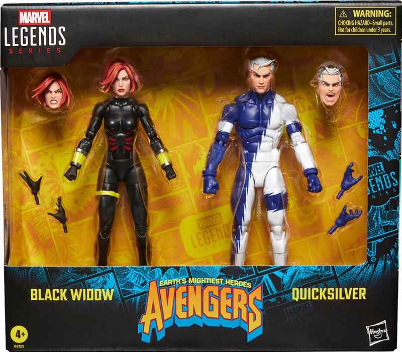 Marvel Legends Avengers 6 Inch Action Figure 2-Pack - Black Widow & Quicksilver (Pre-Order Ships May 2026)