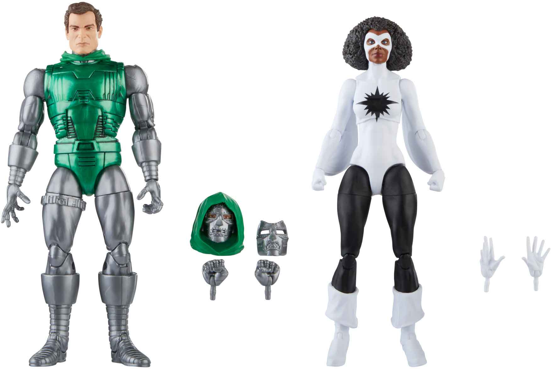 Marvel Legends Avengers 6 Inch Action Figure 2-pack - Captain Marvel vs Doctor Doom - Image 2