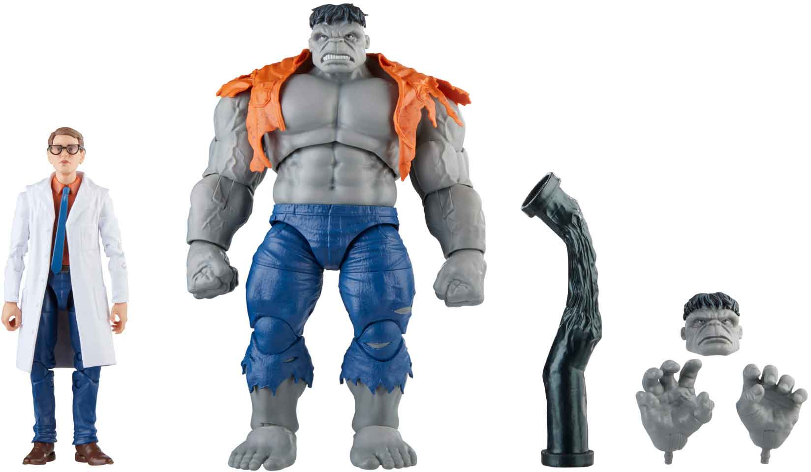 Marvel Legends Avengers 6 Inch Action Figure 2-pack - Gray Hulk and Dr Bruce Banner - Image 2