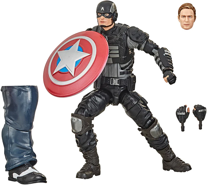 Marvel Legends Avengers 6 Inch Action Figure BAF Joe Fixit Series Gamerverse - Stealth Captain America - Image 2