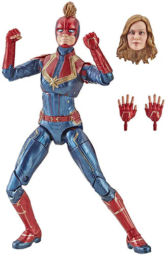 Marvel Legends Captain Marvel 6 Inch Action Figure BAF Kree Sentry - Captain Marvel in Uniform (Sub-Standard Packaging) - Image 2