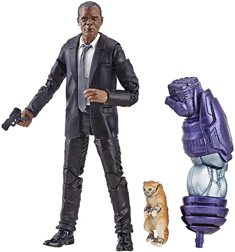 Marvel Legends Captain Marvel 6 Inch Action Figure BAF Kree Sentry - Nick Fury - Image 2