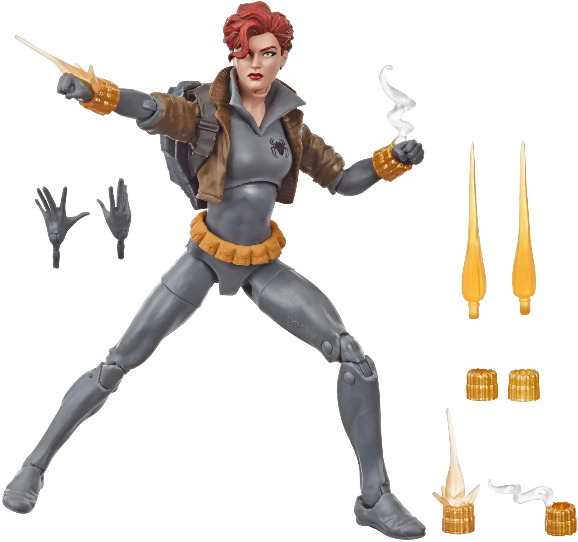 Marvel Legends 6 Inch Action Figure Exclusive - Grey Suit Black Widow - Image 2
