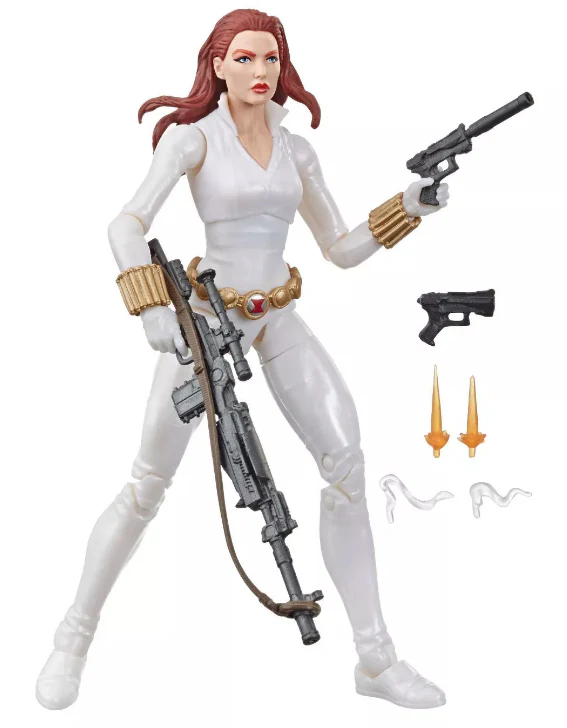 Marvel Legends 6 Inch Action Figure Exclusive - White Suit Black Widow Deadly Origins - Image 2