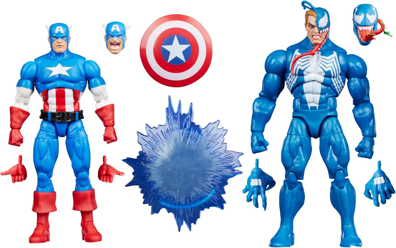 Marvel Legends Gamerverse 6 Inch Action Figure 2-Pack - Captain America vs Venom - Image 2