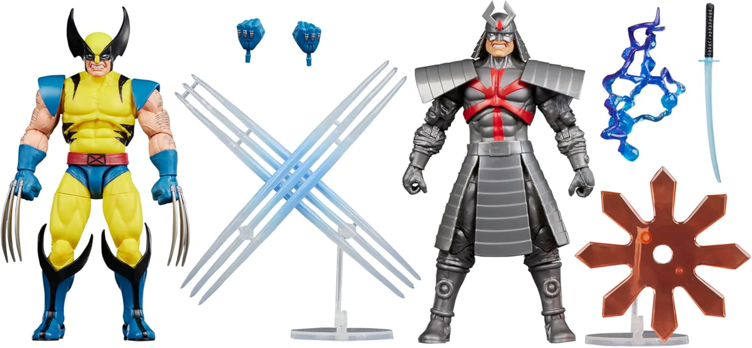 Marvel Legends Gamerverse 6 Inch Action Figure 2-Pack - Wolverine vs Silver Samurai - Image 2