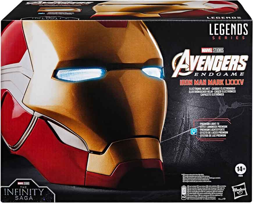 Marvel Legends Gear Life Size Prop Replica Avengers Endgame - Iron Man Mark LXXXV Helmet (Open Non Mint Packaging)