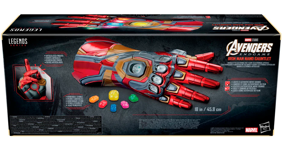 Marvel Legends Gear Avengers Endgame 18 Inch Prop Replica - Iron Man Nano Gauntlet - Image 2